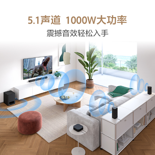 索尼家庭影院 5.1声道 1000W大功率