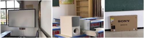 索尼“梦想教室”捐赠的部分教学设备