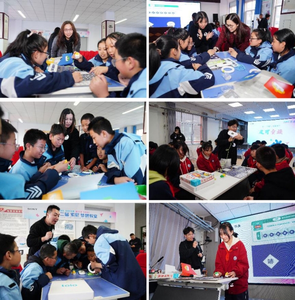 大学生志愿者开展音乐创意机器人课程教学