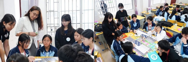 大学生志愿者为当地儿童带去音乐创意机器人课程