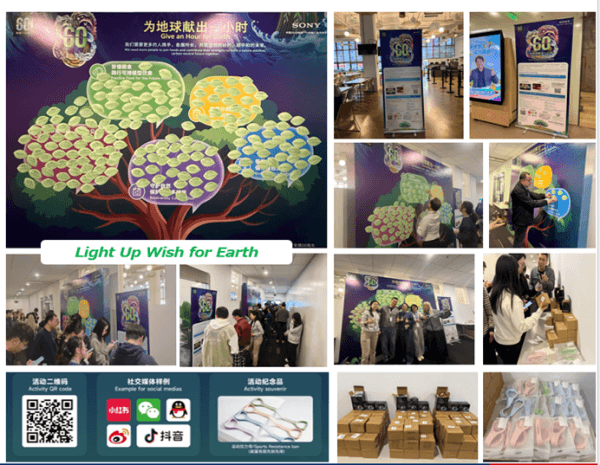 上海STC办公室地球一小时线下活动现场
