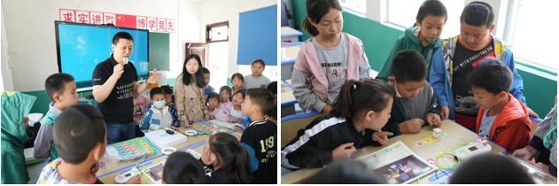 索尼中國可持續發展部張欣先生帶著孩子們體驗toio?