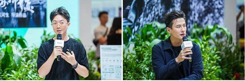 左：项氏兄弟电影CEO 项水柳 右：著名影视演员 尹子维