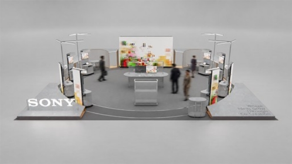 索尼展台效果图