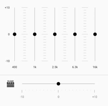 可以通過自定義均衡器 輕松調(diào)節(jié)聆聽音效
