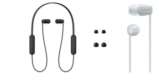 索尼WI-C100 耳机提供3种硅胶耳塞 方便用户选择适配
