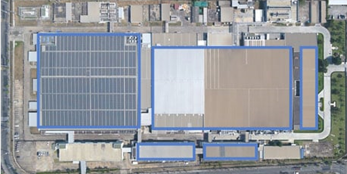 太阳能电池板的计划覆盖区域