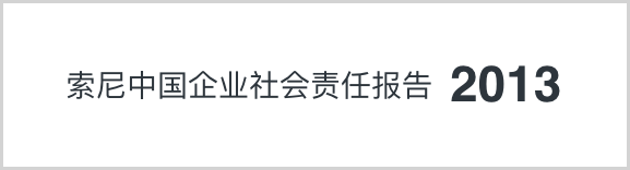 索尼中国可持续发展报告2013