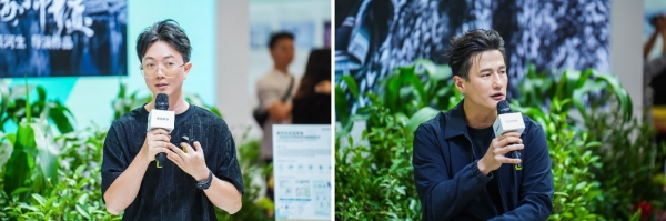 左：项氏兄弟电影CEO 项水柳 右：著名影视演员 尹子维